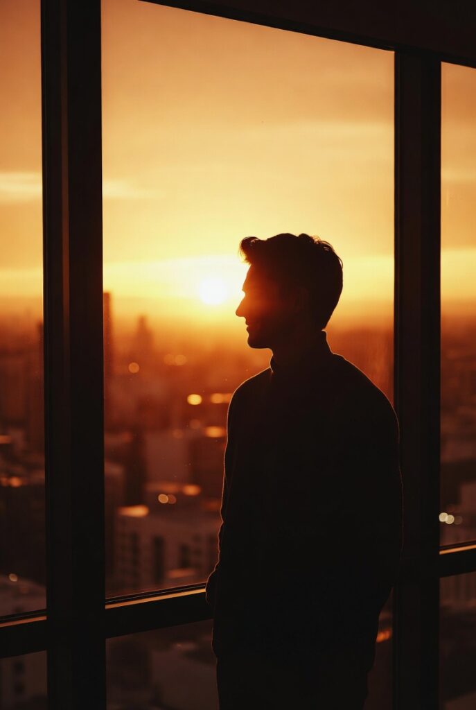 pessoa olhando para o horizonte representando superação da síndrome do impostor