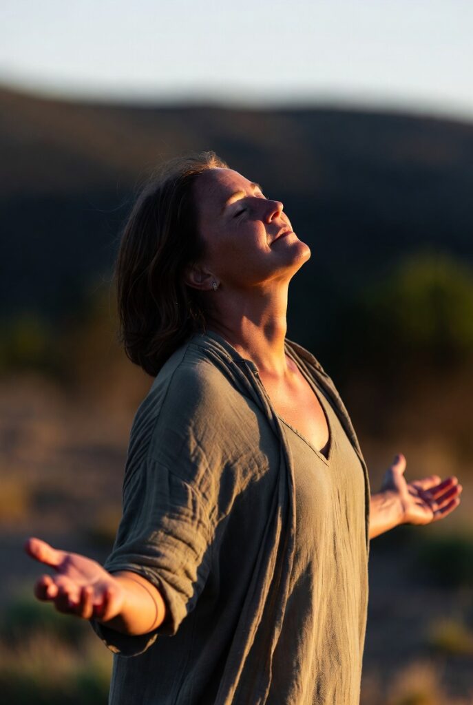 pessoa com expressão de leveza após trabalhar o apego emocional
