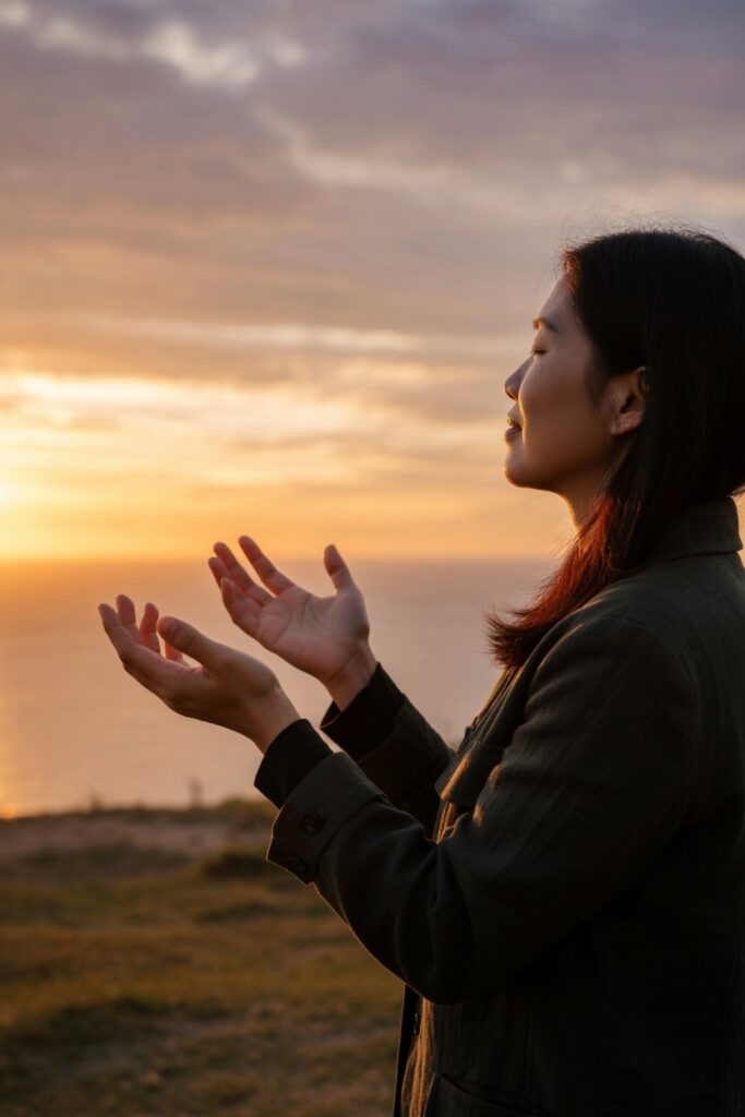 pessoa com expressão de paz representando libertação após entender como perdoar de verdade