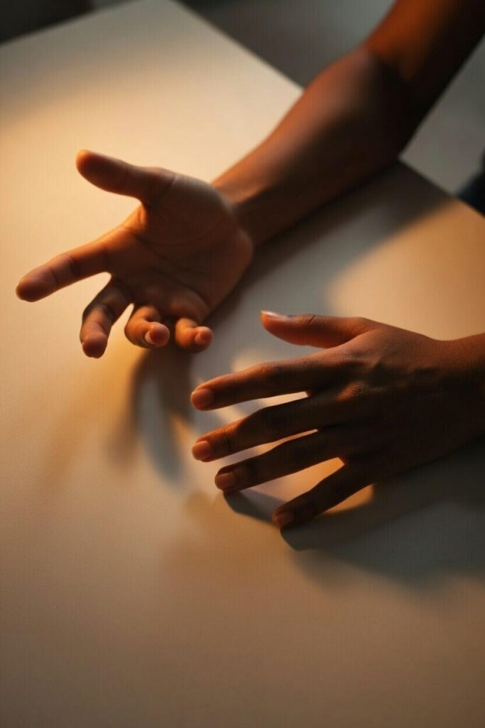 mãos abertas representando o processo de como perdoar e soltar a mágoa