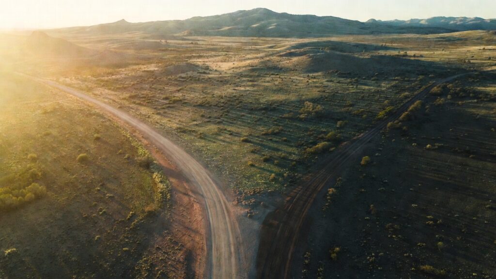duas estradas simbolizando a escolha de seguir o próprio caminho e parar de se comparar com os outros
