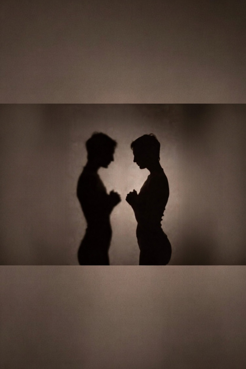 Silhuetas representando o padrão de atrair sempre o mesmo tipo de pessoa em relacionamentos